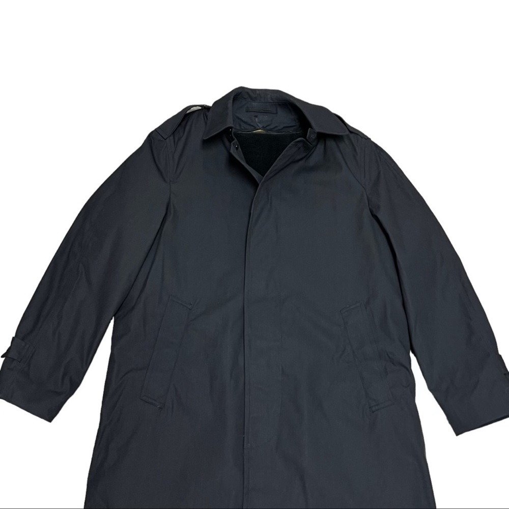 NWT Department of Defense Trench Coat Size 38R Zip Out Liner Black Army - Picture 4 of 15